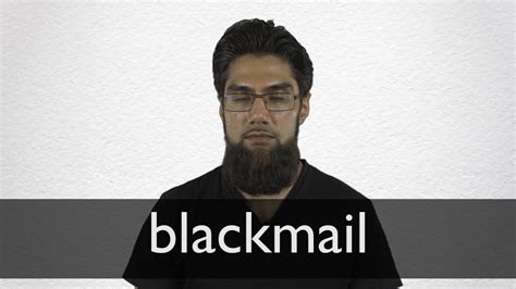 blackmail in English .